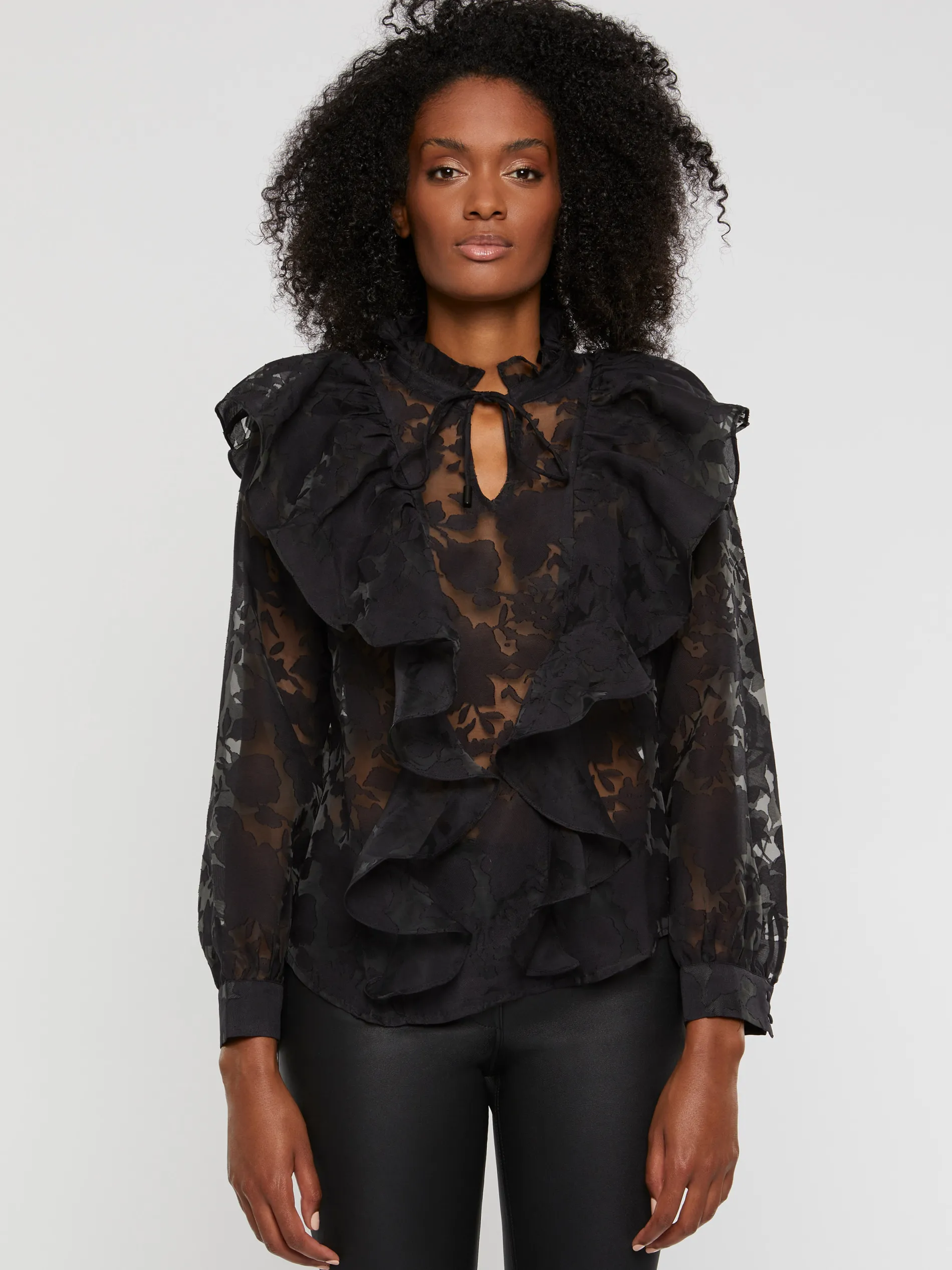 Paule Ka Blouse A Volants En Organza<Femme Tops