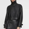 Paule Ka Blouson En Cuir Tresse<Femme Vestes