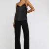 Paule Ka Caraco En Satin De Soie Et Dentelle<Femme Tops