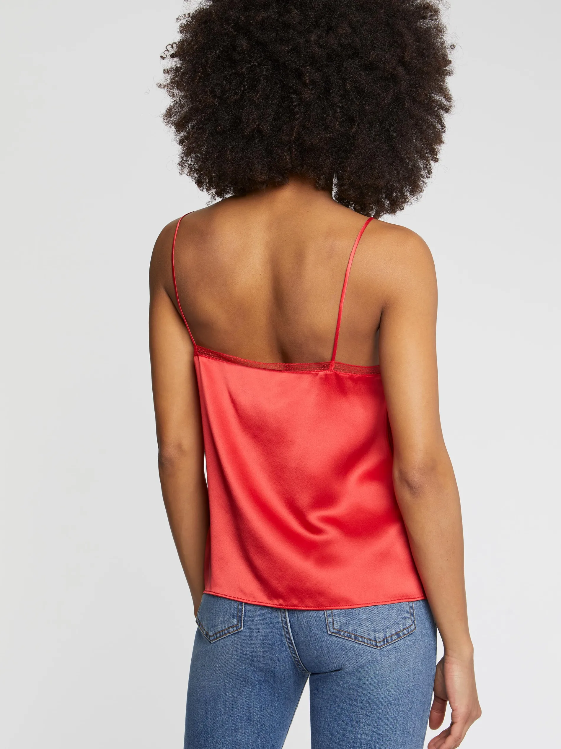 Paule Ka Caraco En Satin De Soie Et Dentelle<Femme Tops