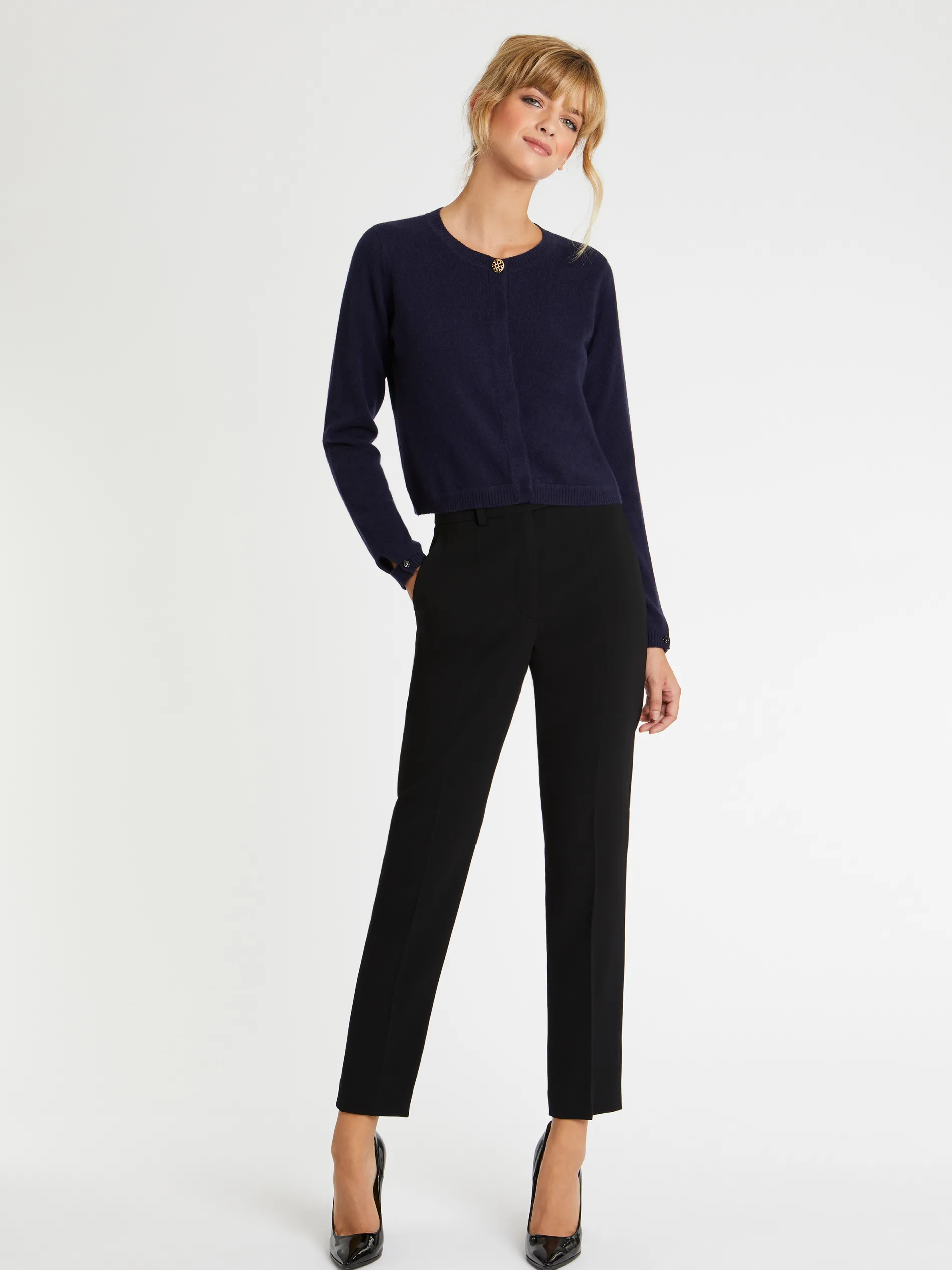 Paule Ka Cardigan A Bouton Bijou En Cachemire<Femme Pulls Et Cardigans