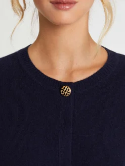 Paule Ka Cardigan A Bouton Bijou En Cachemire<Femme Pulls Et Cardigans