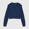 Paule Ka Cardigan Court A Festons En Laine Et Lurex<Femme Pulls Et Cardigans