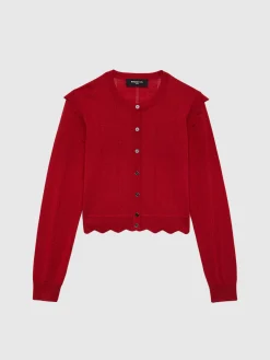 Paule Ka Cardigan Court A Festons En Laine Et Lurex<Femme Pulls Et Cardigans