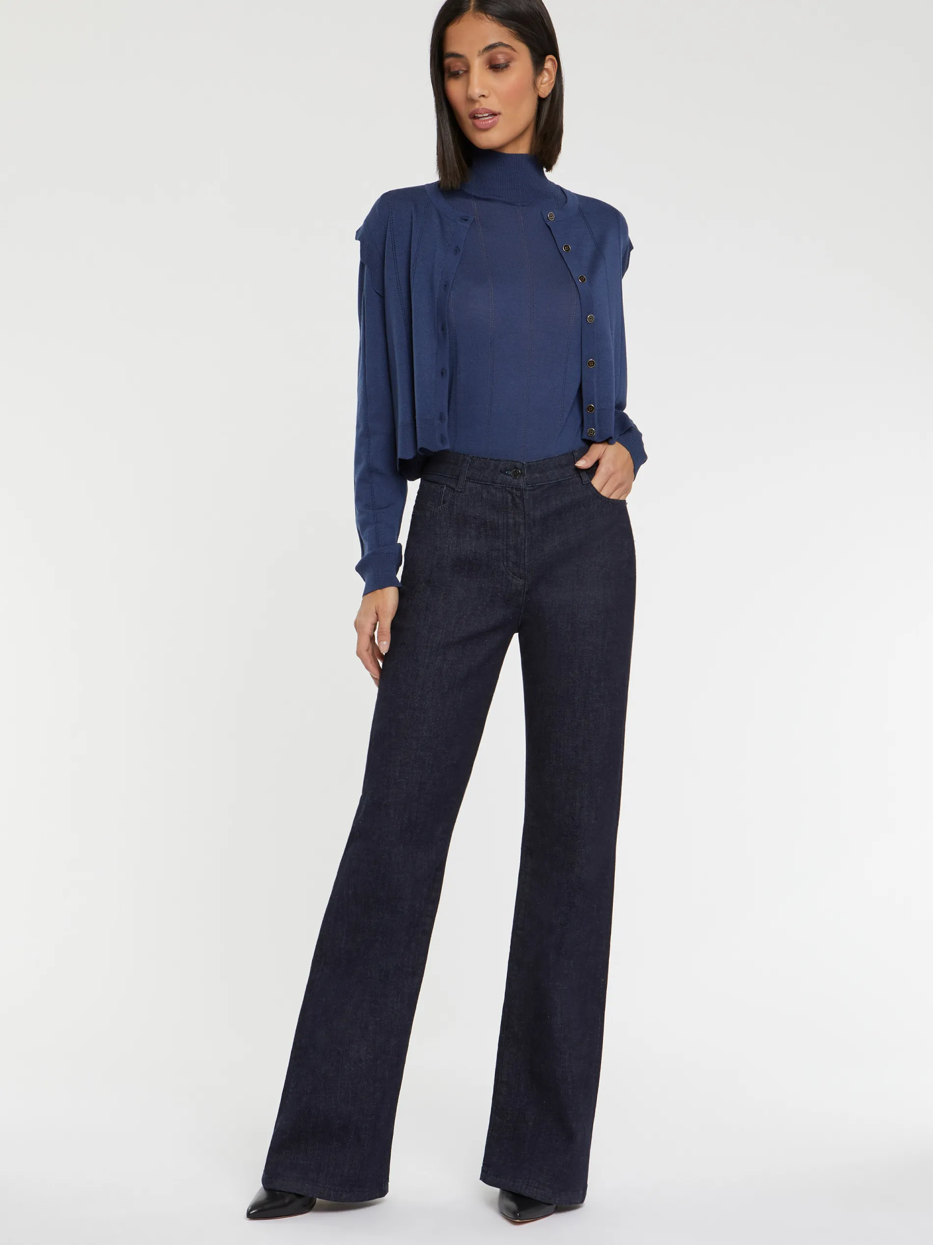 Paule Ka Cardigan Court A Festons En Laine Et Lurex<Femme Pulls Et Cardigans