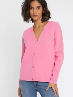 Paule Ka Cardigan Double Face A Boutons Bijou<Femme Pulls Et Cardigans