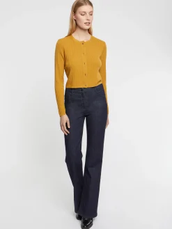 Paule Ka Cardigan En Laine En Maille Cotelee<Femme Pulls Et Cardigans