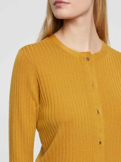 Paule Ka Cardigan En Laine En Maille Cotelee<Femme Pulls Et Cardigans