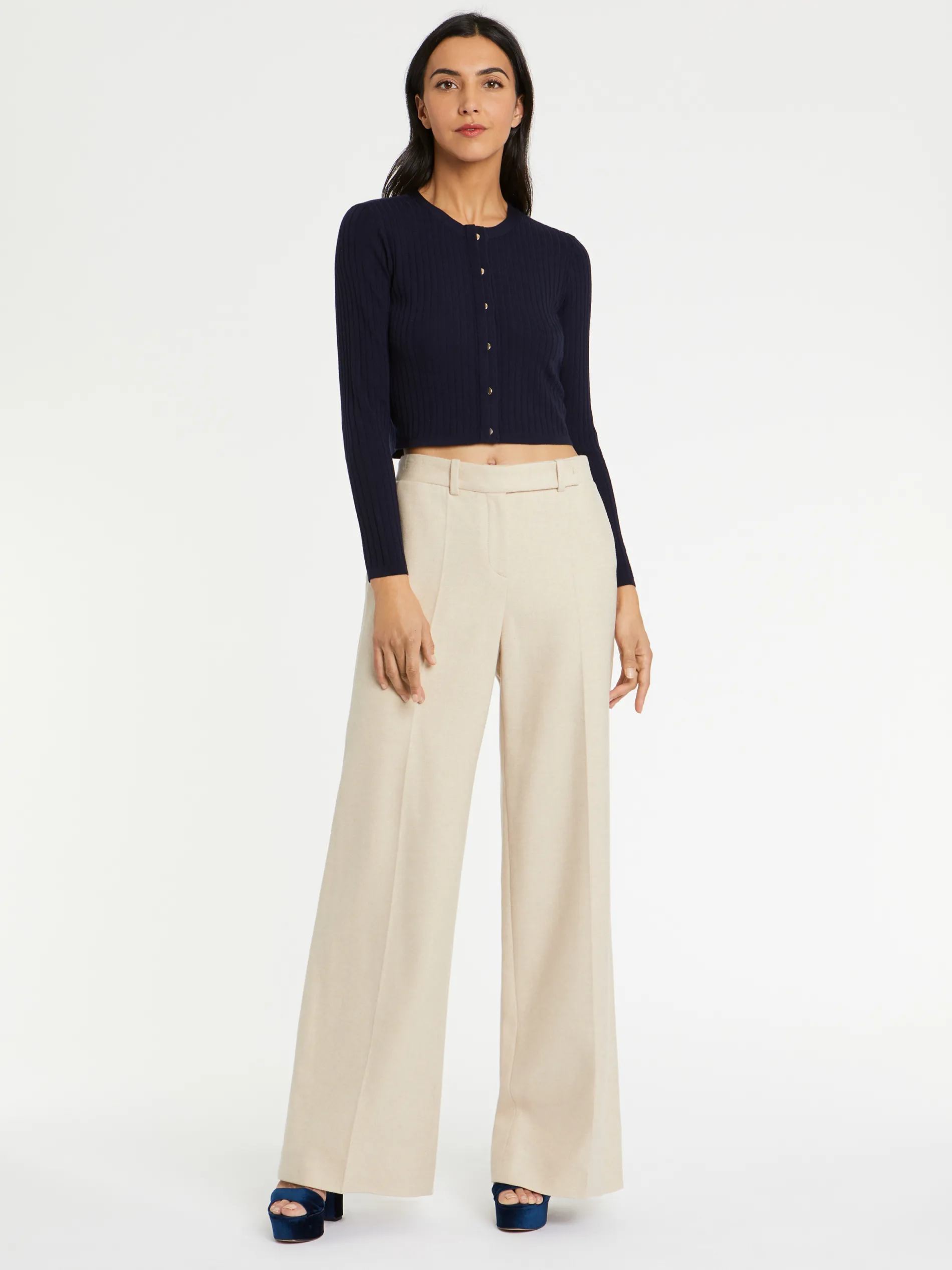 Paule Ka Cardigan En Laine En Maille Cotelee<Femme Pulls Et Cardigans