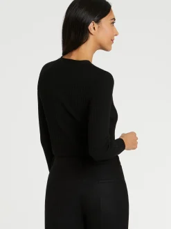 Paule Ka Cardigan En Laine En Maille Cotelee<Femme Pulls Et Cardigans