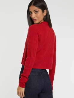 Paule Ka Cardigan En Laine En Maille Cotelee<Femme Pulls Et Cardigans