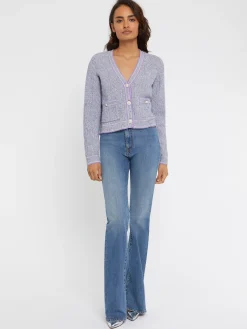 Paule Ka Cardigan En Maille Moulinee, Boutons Perle<Femme Pulls Et Cardigans