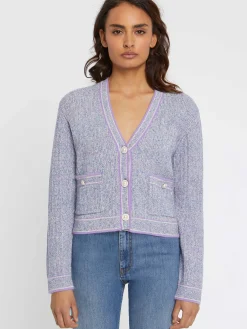 Paule Ka Cardigan En Maille Moulinee, Boutons Perle<Femme Pulls Et Cardigans