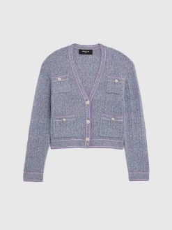 Paule Ka Cardigan En Maille Moulinee, Boutons Perle<Femme Pulls Et Cardigans