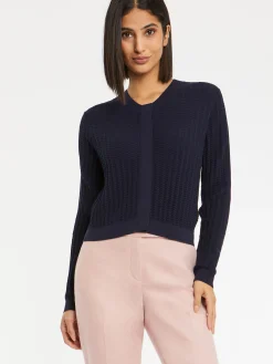 Paule Ka Cardigan En Soie A Points Fantaisie<Femme Pulls Et Cardigans