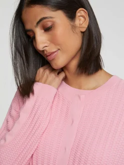 Paule Ka Cardigan En Soie A Points Fantaisie<Femme Pulls Et Cardigans