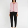 Paule Ka Cardigan Passepoile En Laine Merinos<Femme Pulls Et Cardigans