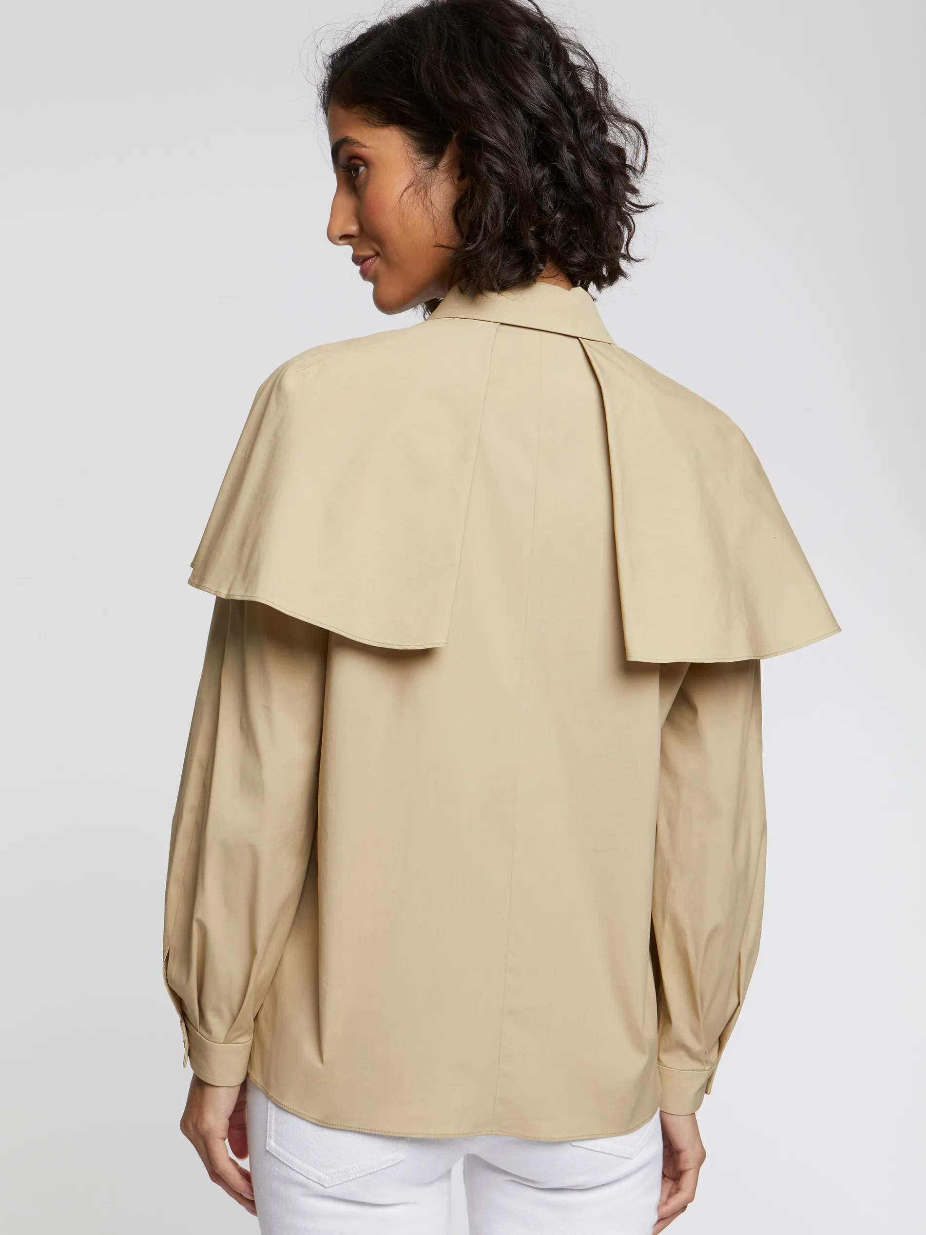 Paule Ka Chemise A Bavolets En Popeline De Coton<Femme Tops