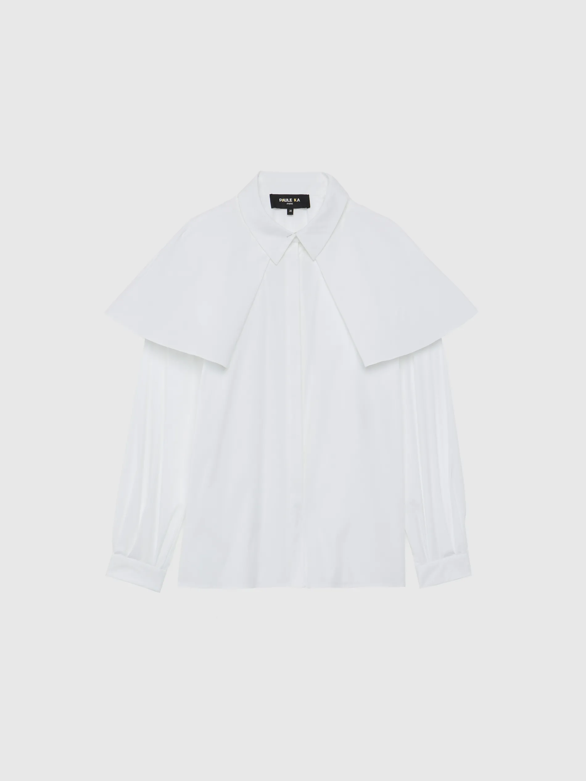 Paule Ka Chemise A Bavolets En Popeline De Coton<Femme Tops