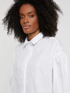 Paule Ka Chemise Brodee En Popeline De Coton<Femme Tops