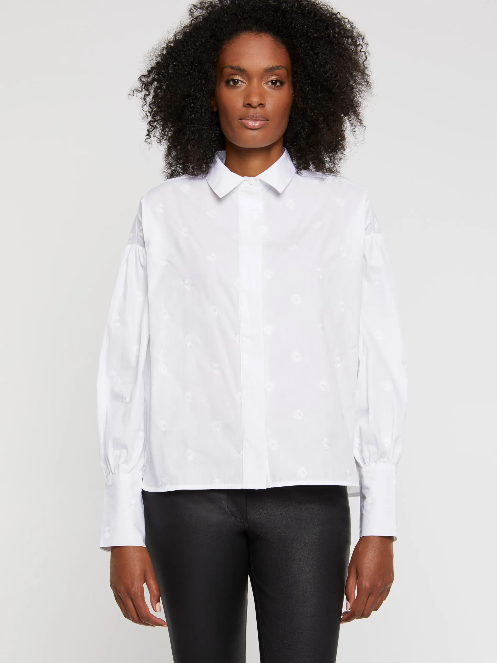 Paule Ka Chemise Brodee En Popeline De Coton<Femme Tops