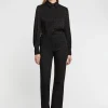 Paule Ka Chemisier En Jacquard Pied De Coq<Femme Tops