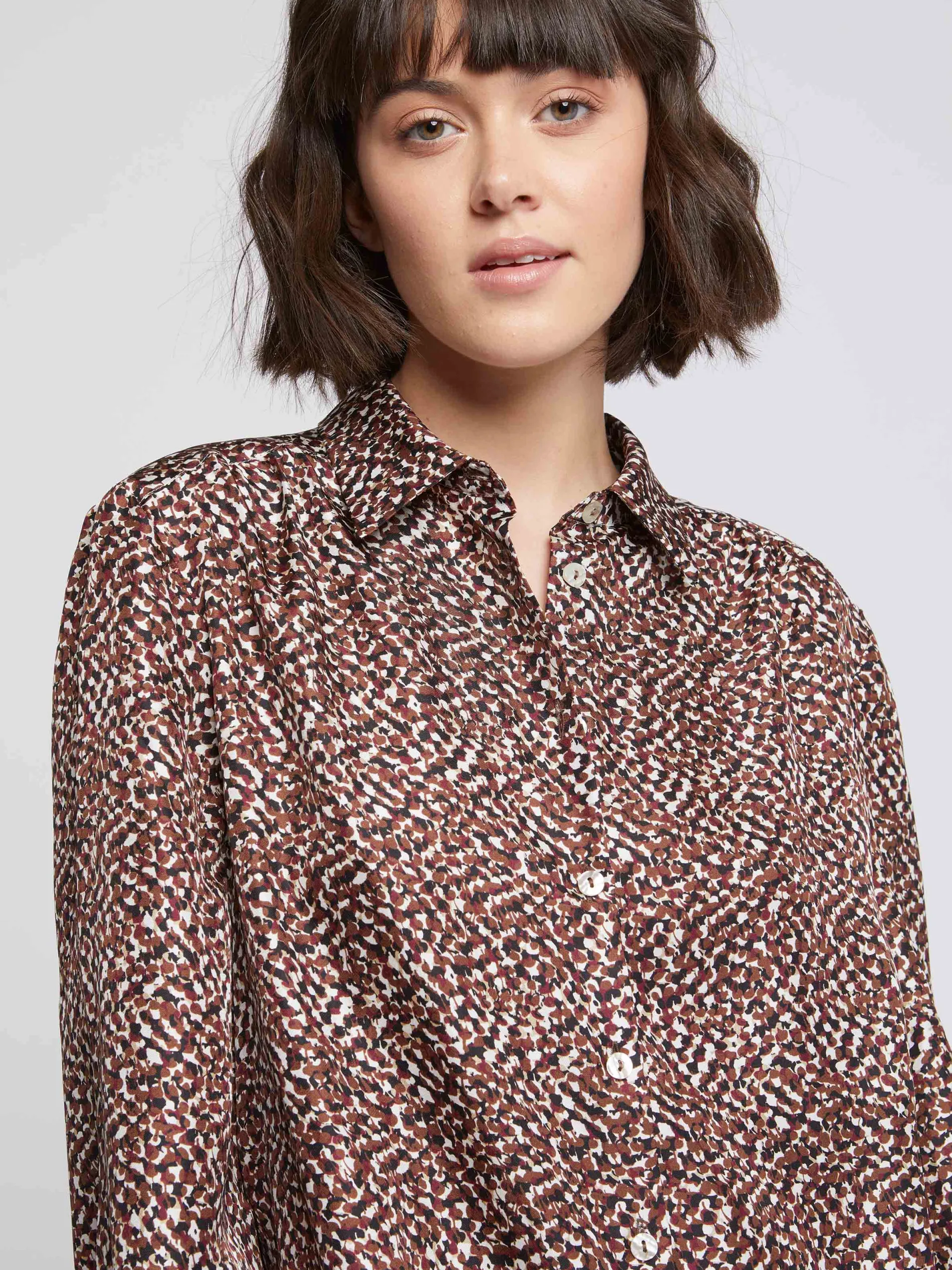 Paule Ka Chemisier En Soie Imprime Reptile<Femme Tops