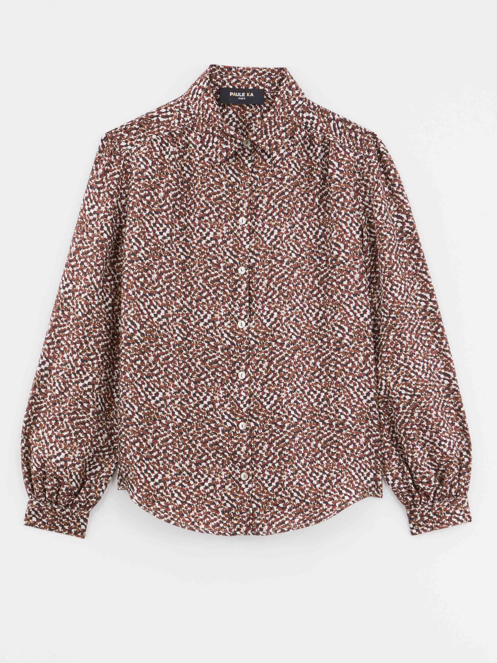 Paule Ka Chemisier En Soie Imprime Reptile<Femme Tops