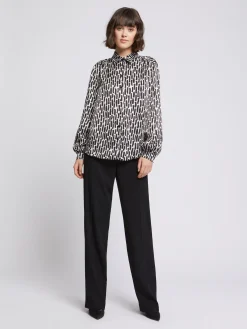 Paule Ka Chemisier Imprime Coups De Pinceau En Viscose<Femme Tops