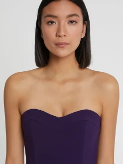 Paule Ka Combinaison Bustier En Crepe Envers Satin<Femme Pantalons Et Combinaisons