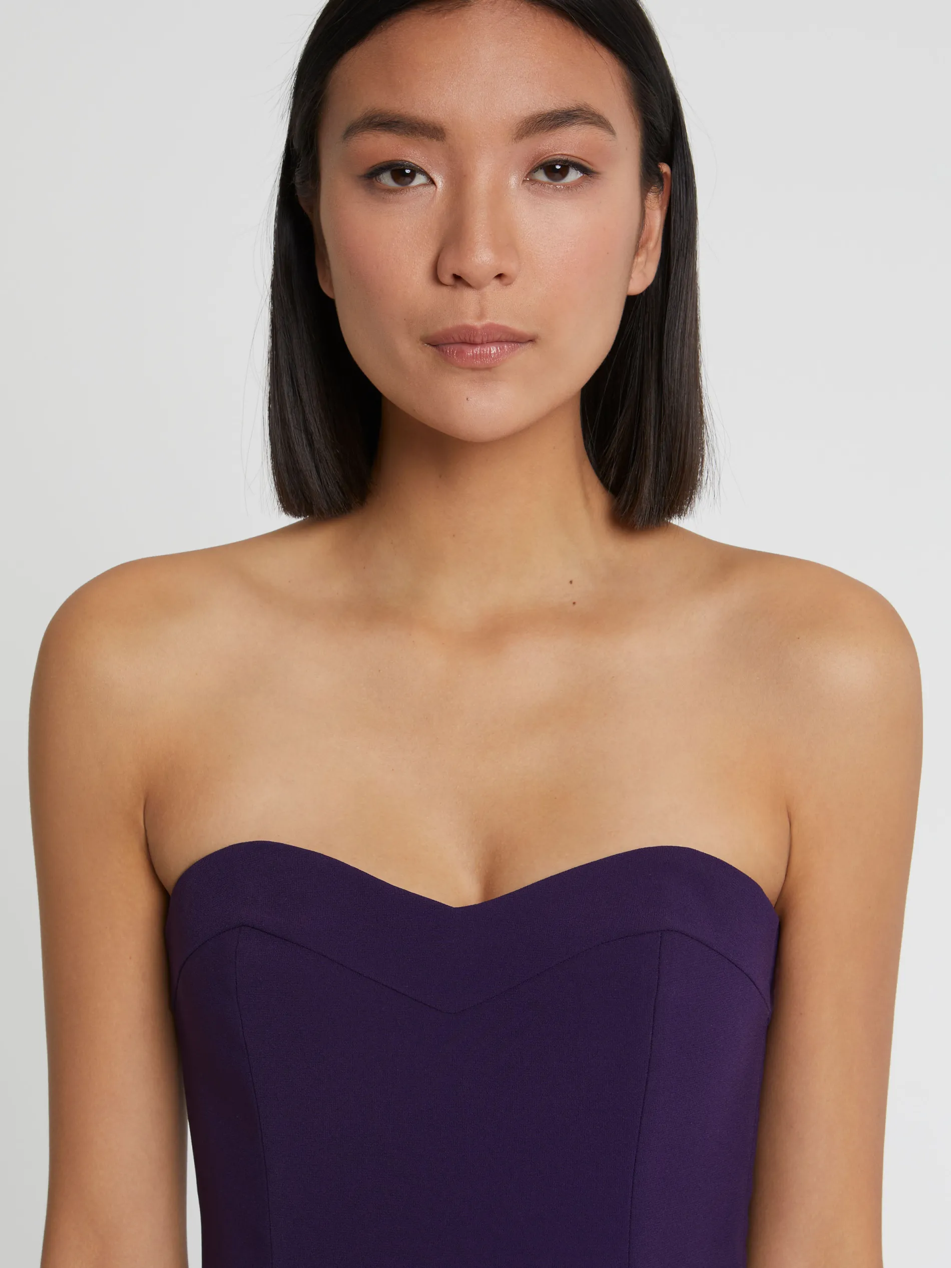 Paule Ka Combinaison Bustier En Crepe Envers Satin<Femme Pantalons Et Combinaisons