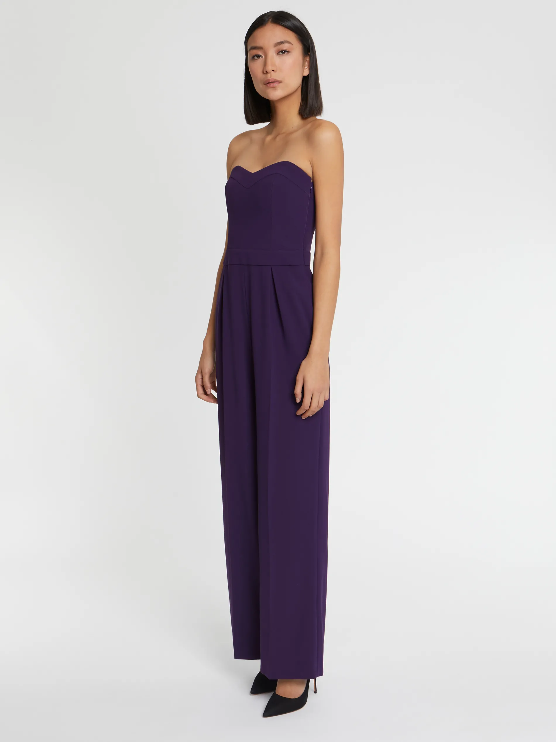 Paule Ka Combinaison Bustier En Crepe Envers Satin<Femme Pantalons Et Combinaisons