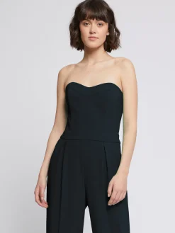 Paule Ka Combinaison Bustier En Crepe Envers Satin<Femme Pantalons Et Combinaisons
