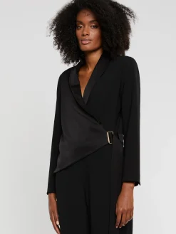 Paule Ka Combinaison Cache-Coeur En Crepe Envers Satin<Femme Pantalons Et Combinaisons