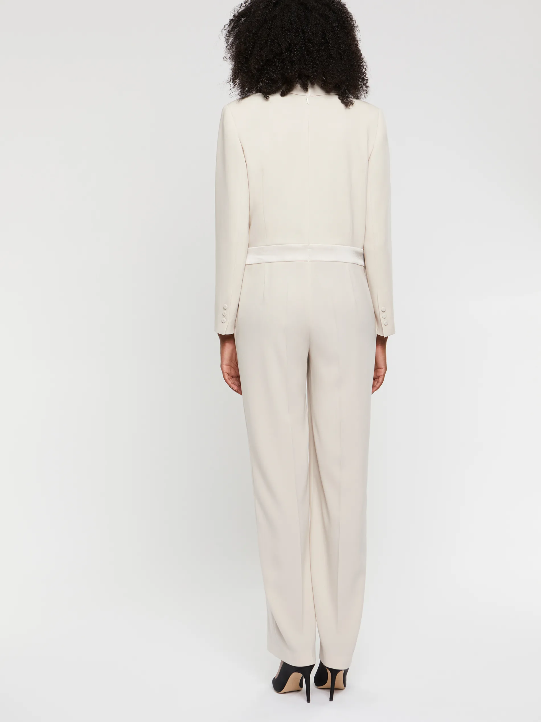 Paule Ka Combinaison Cache-Coeur En Crepe Envers Satin<Femme Pantalons Et Combinaisons