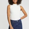 Paule Ka Debardeur Col Montant En Coton Cotele<Femme Tops