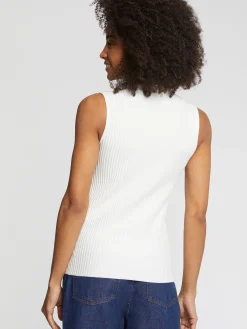 Paule Ka Debardeur Col Montant En Coton Cotele<Femme Tops