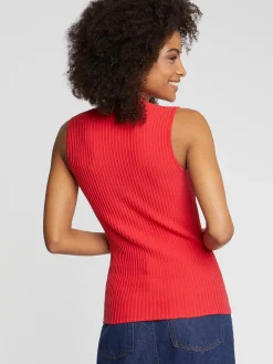Paule Ka Debardeur Col Montant En Coton Cotele<Femme Tops