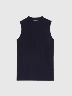 Paule Ka Debardeur Col Montant En Coton Cotele<Femme Tops