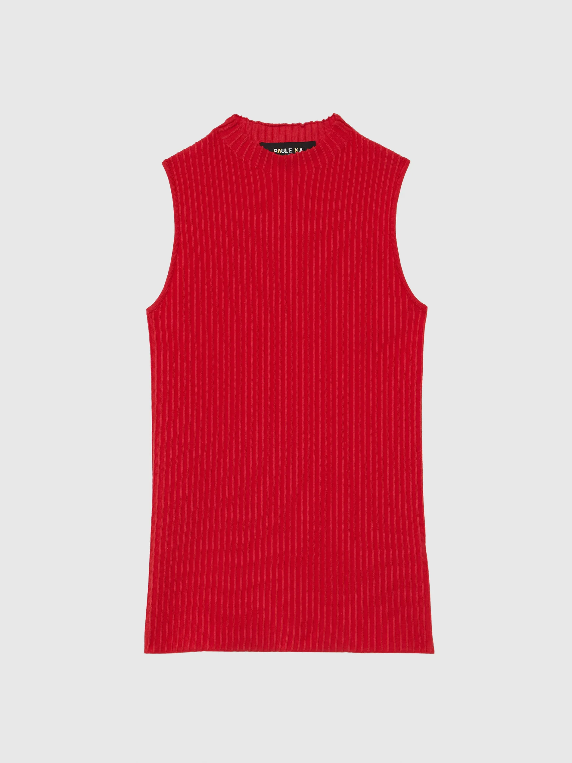Paule Ka Debardeur Col Montant En Coton Cotele<Femme Tops