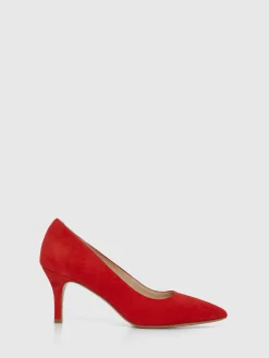 Paule Ka Escarpin A Petit Talon En Cuir Velours<Femme Accessoires