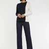 Paule Ka Gilet Bicolore En Soie Et Coton<Femme Pulls Et Cardigans