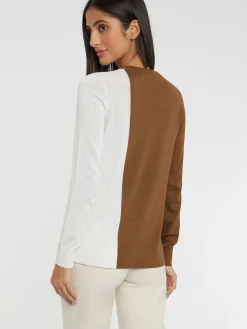 Paule Ka Gilet Bicolore En Soie Et Coton<Femme Pulls Et Cardigans