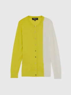 Paule Ka Gilet Bicolore En Soie Et Coton<Femme Pulls Et Cardigans