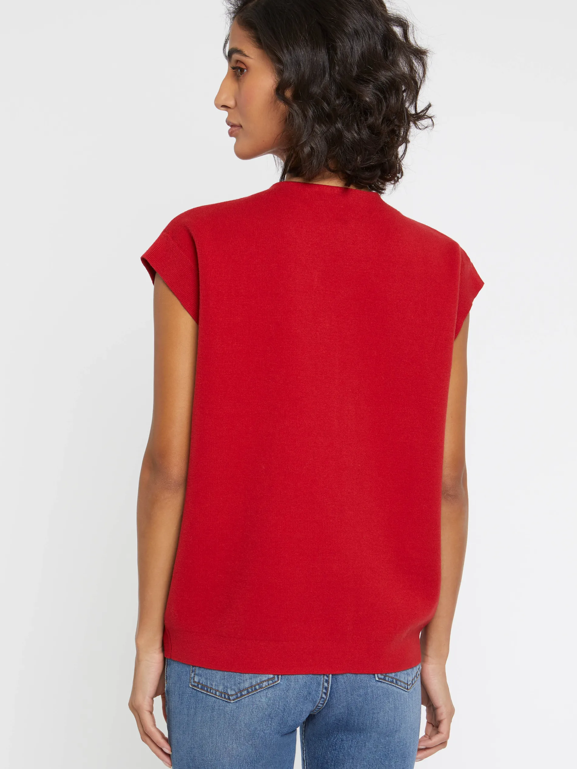 Paule Ka Gilet Sans Manches Double Face A Boutons Bijou<Femme Pulls Et Cardigans