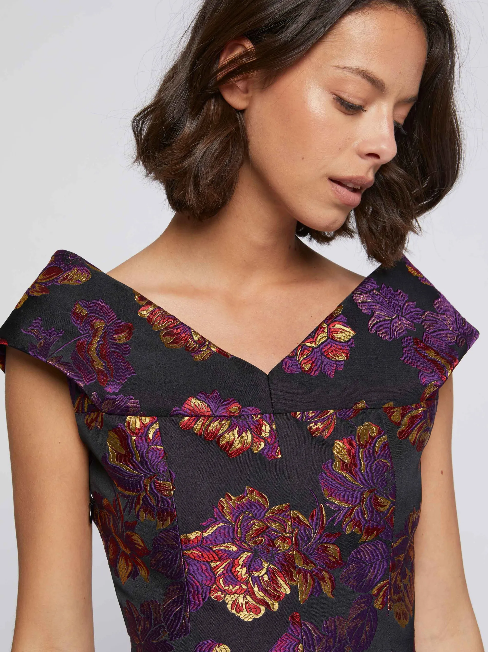 Paule Ka Haut De Ceremonie En Jacquard Floral<Femme Tops