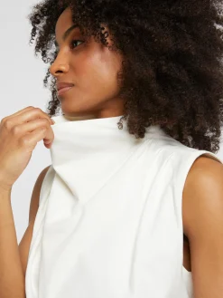 Paule Ka Haut Drape En Jersey De Coton Flamme<Femme Pulls Et Cardigans