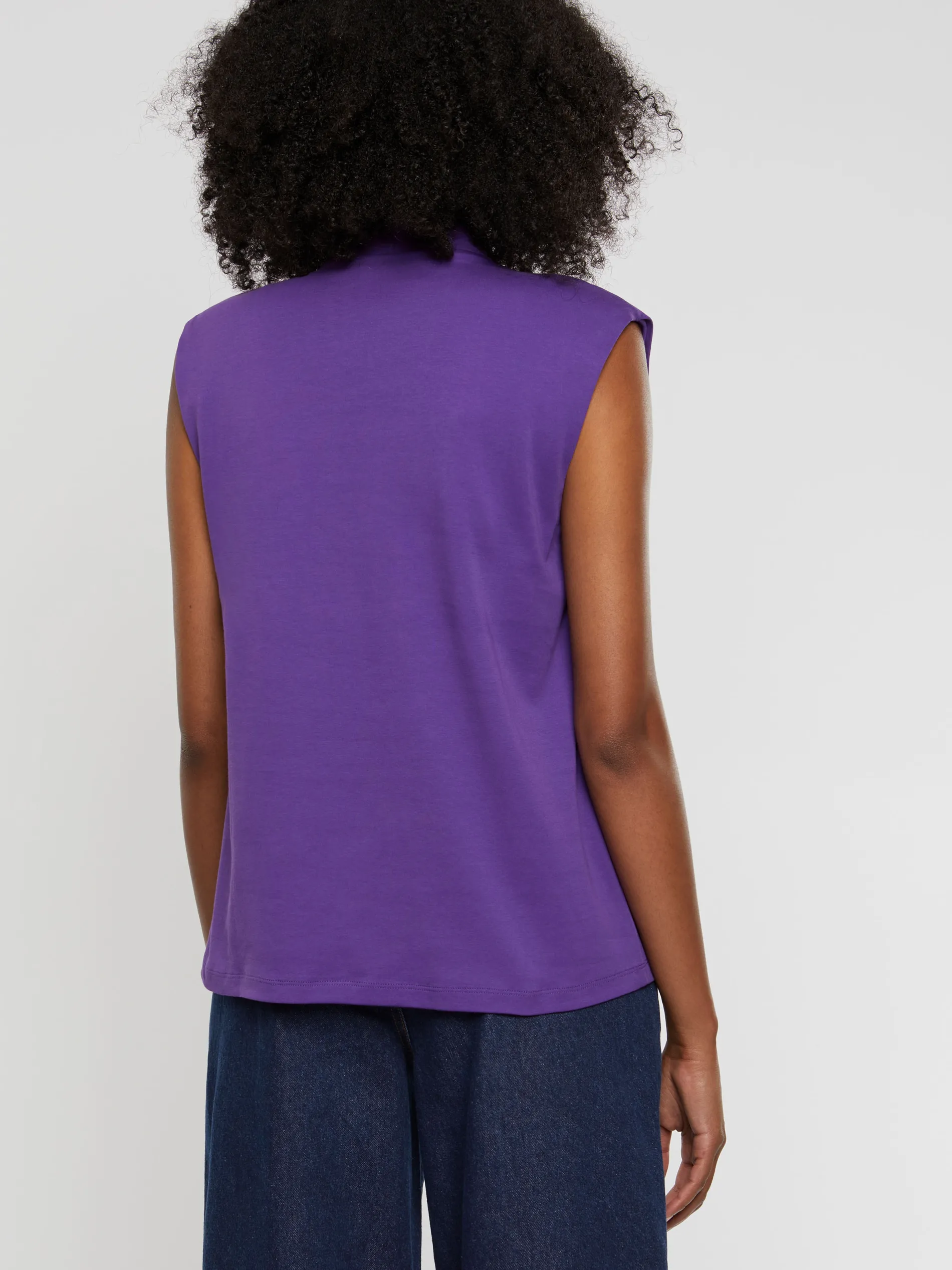 Paule Ka Haut Drape En Jersey De Coton Flamme<Femme Pulls Et Cardigans