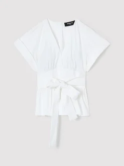 Paule Ka Haut En Popeline Satinee<Femme Tops