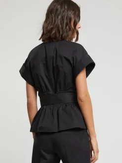 Paule Ka Haut En Popeline Satinee<Femme Tops